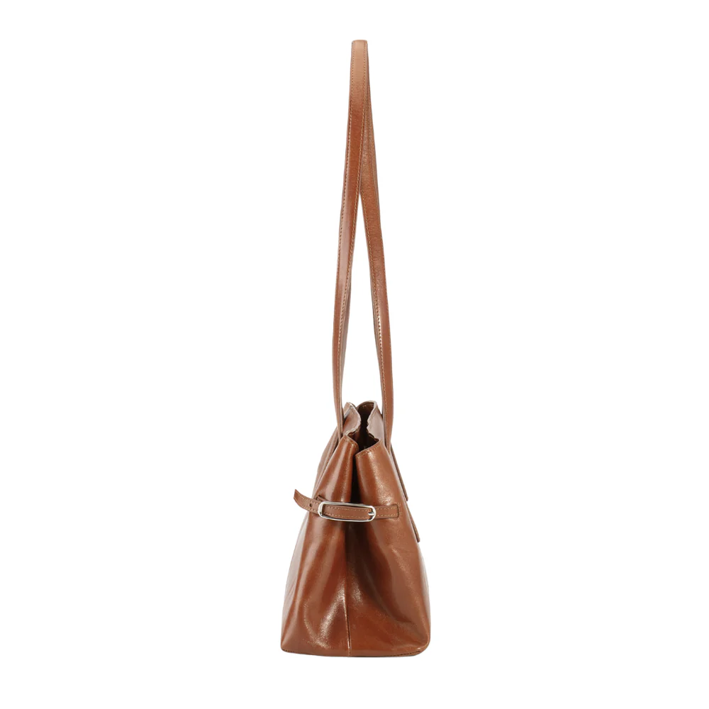 Cannes Mini lædertaske - Cognac - Image 3