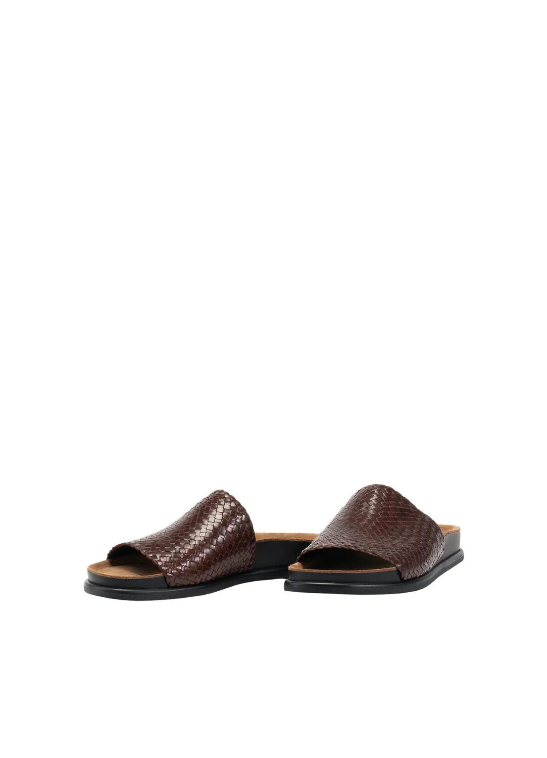 Effie flettet lædersandal - Chokolate - Image 2