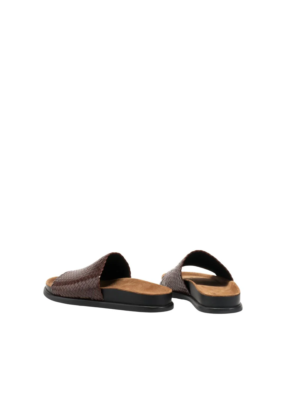 Effie flettet lædersandal - Chokolate - Image 3