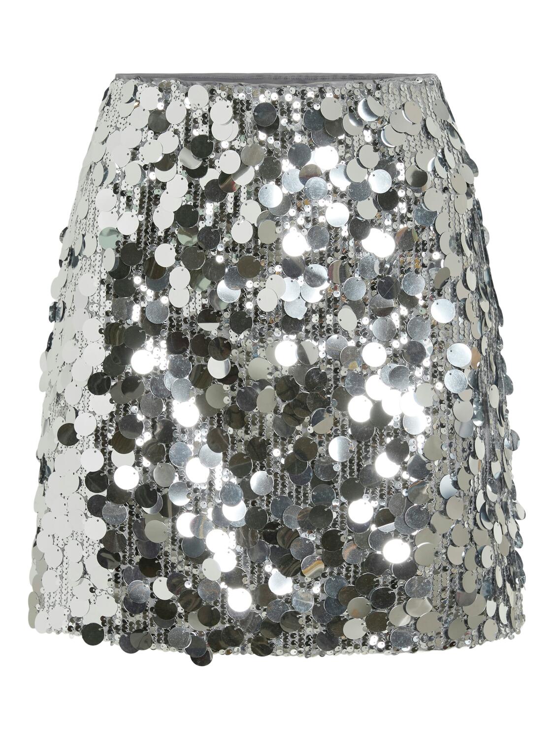 Vichaya paillet nederdel - Silver - Image 2