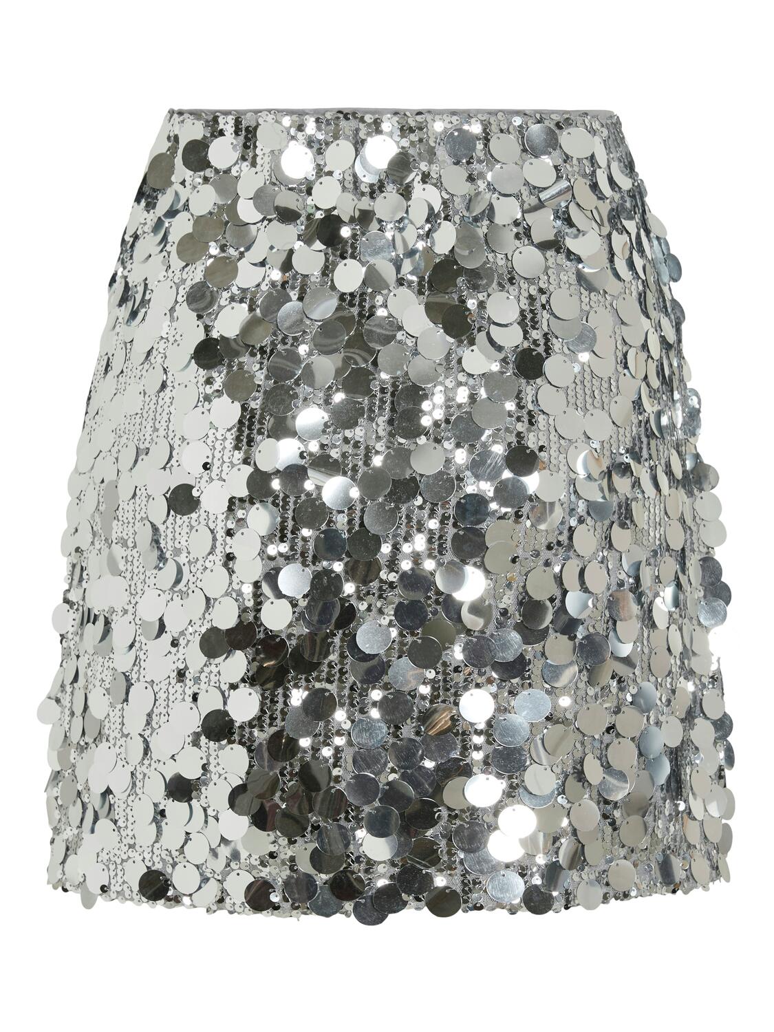 Vichaya paillet nederdel - Silver - Image 4