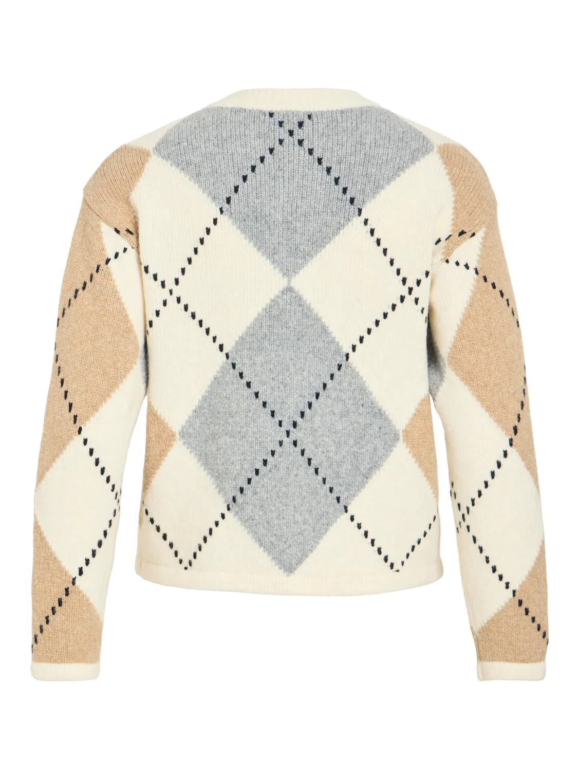 Vicheck cardigan - Cloud Dancer - Image 7