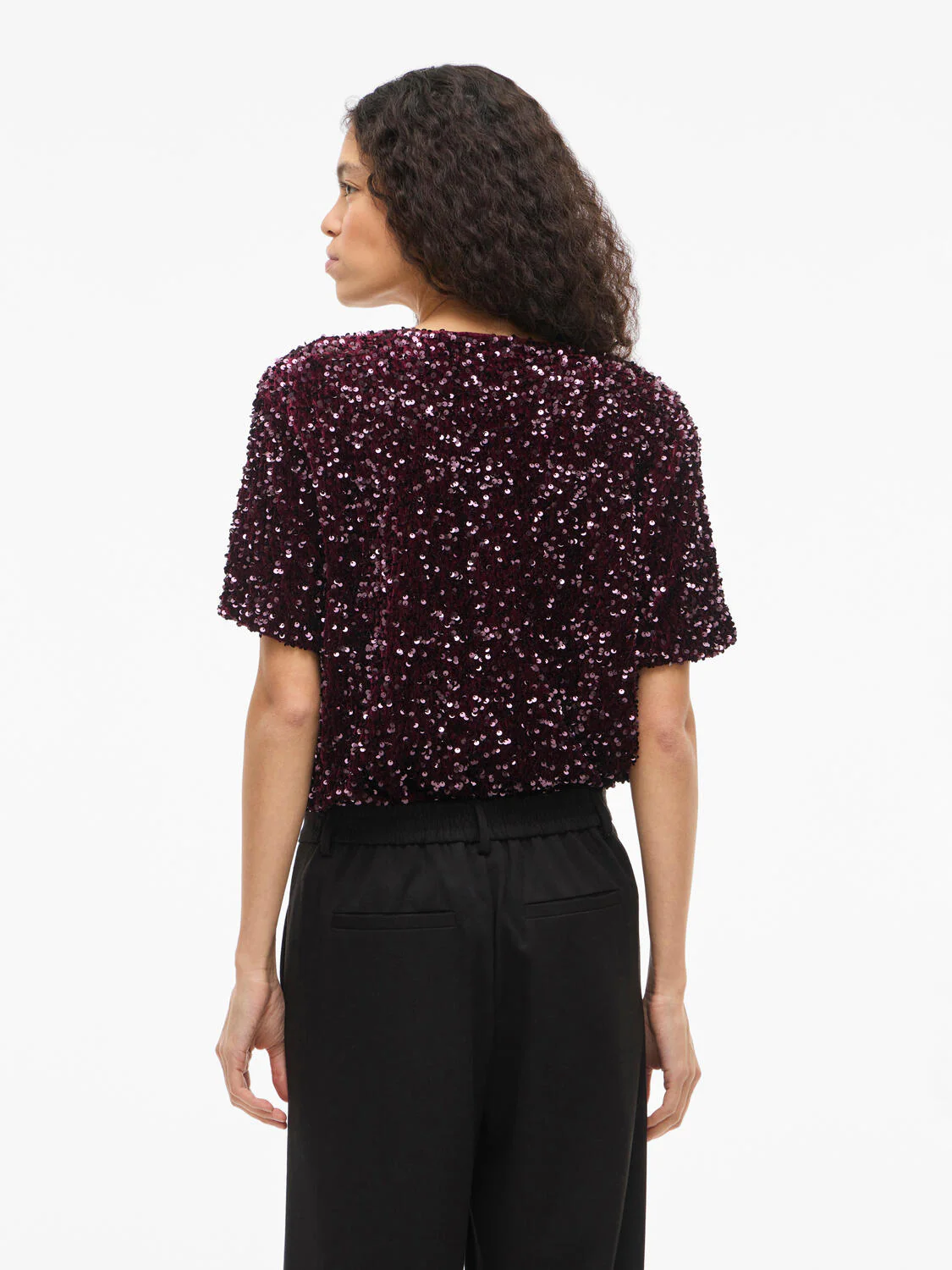 Vifaith Sequin t-shirt - Fig - Image 5