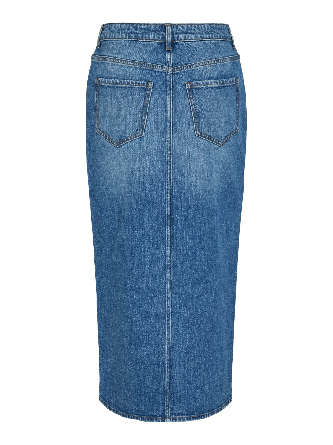 Vijaf HW midi denimnederdel - Medium Blue Denim - Image 2