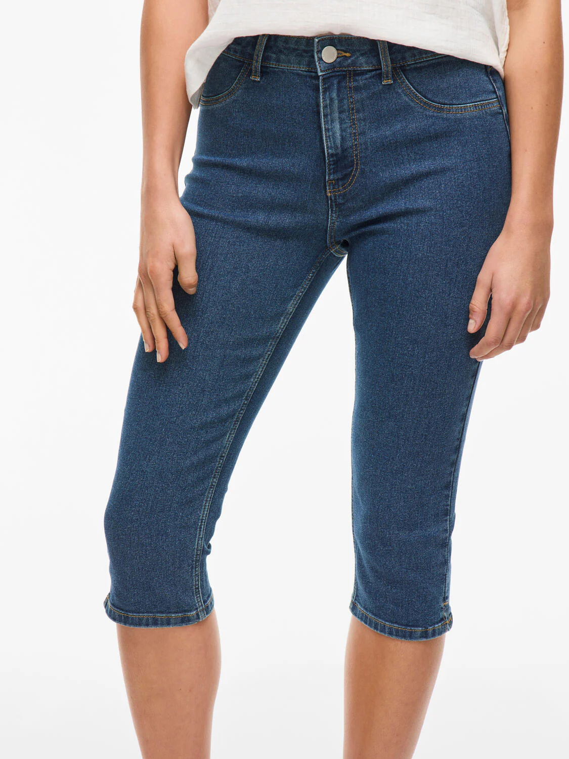 Vijeggy Capri bukser - Medium Blue Denim - Image 6