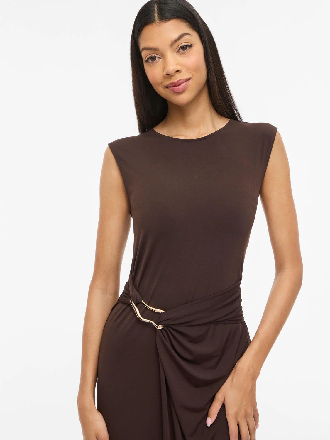 Vijustine midi kjole - Slate Black - Image 11