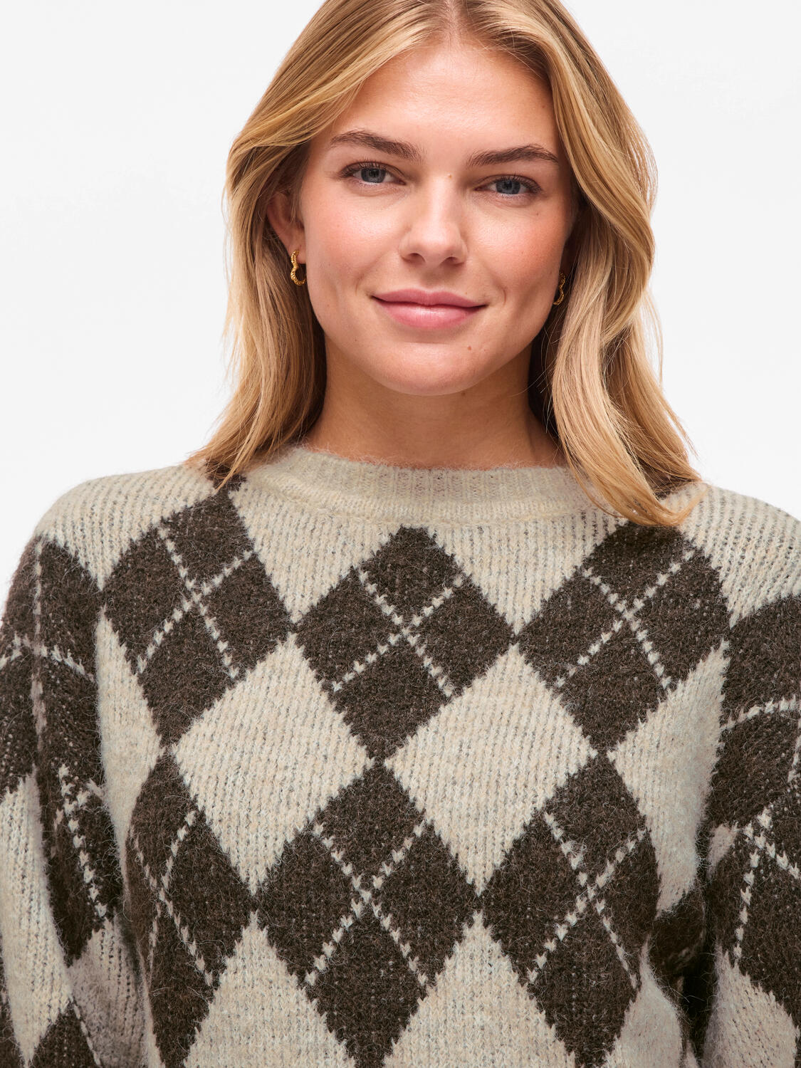Vikarley striktrøje - Natural Melange - Image 6