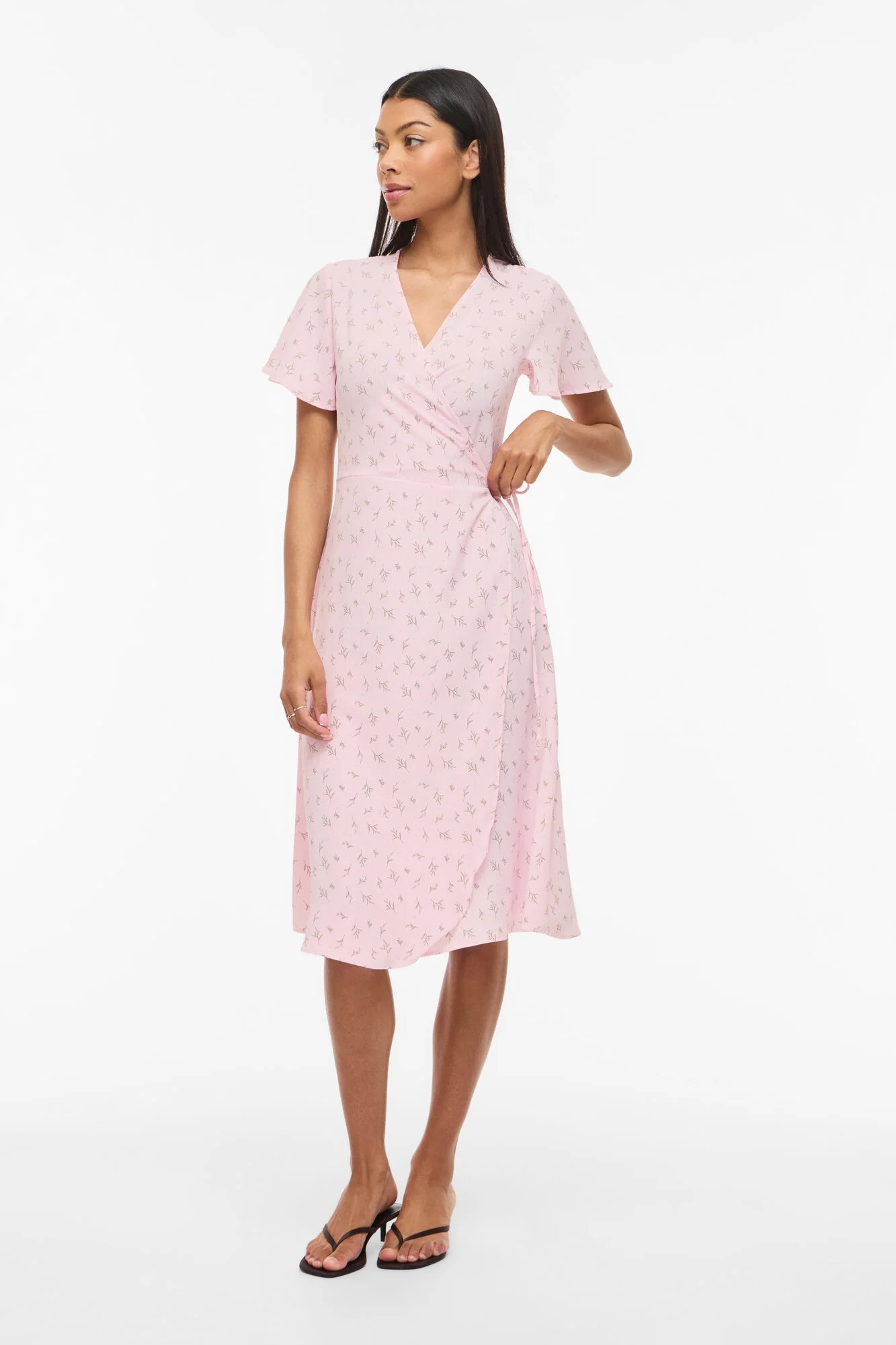 Vilovie Wrap midi kjole - Cherry Blossom - Image 5