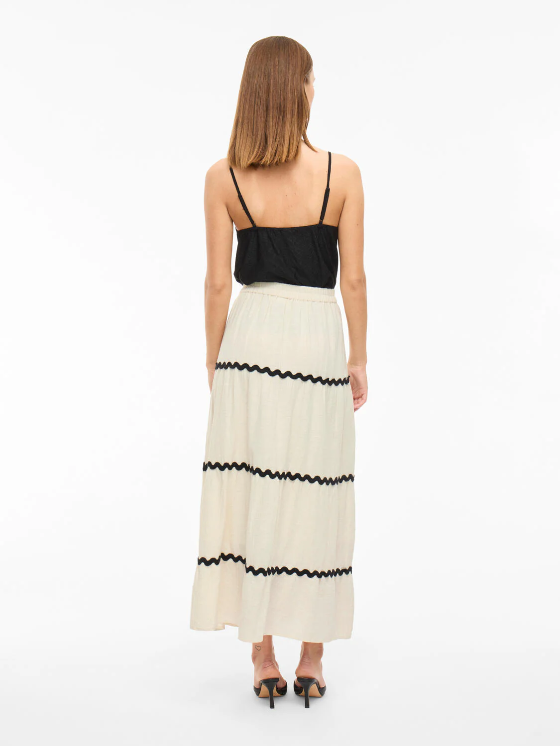 Vimanda Wavy lang nederdel - Birch - Image 6