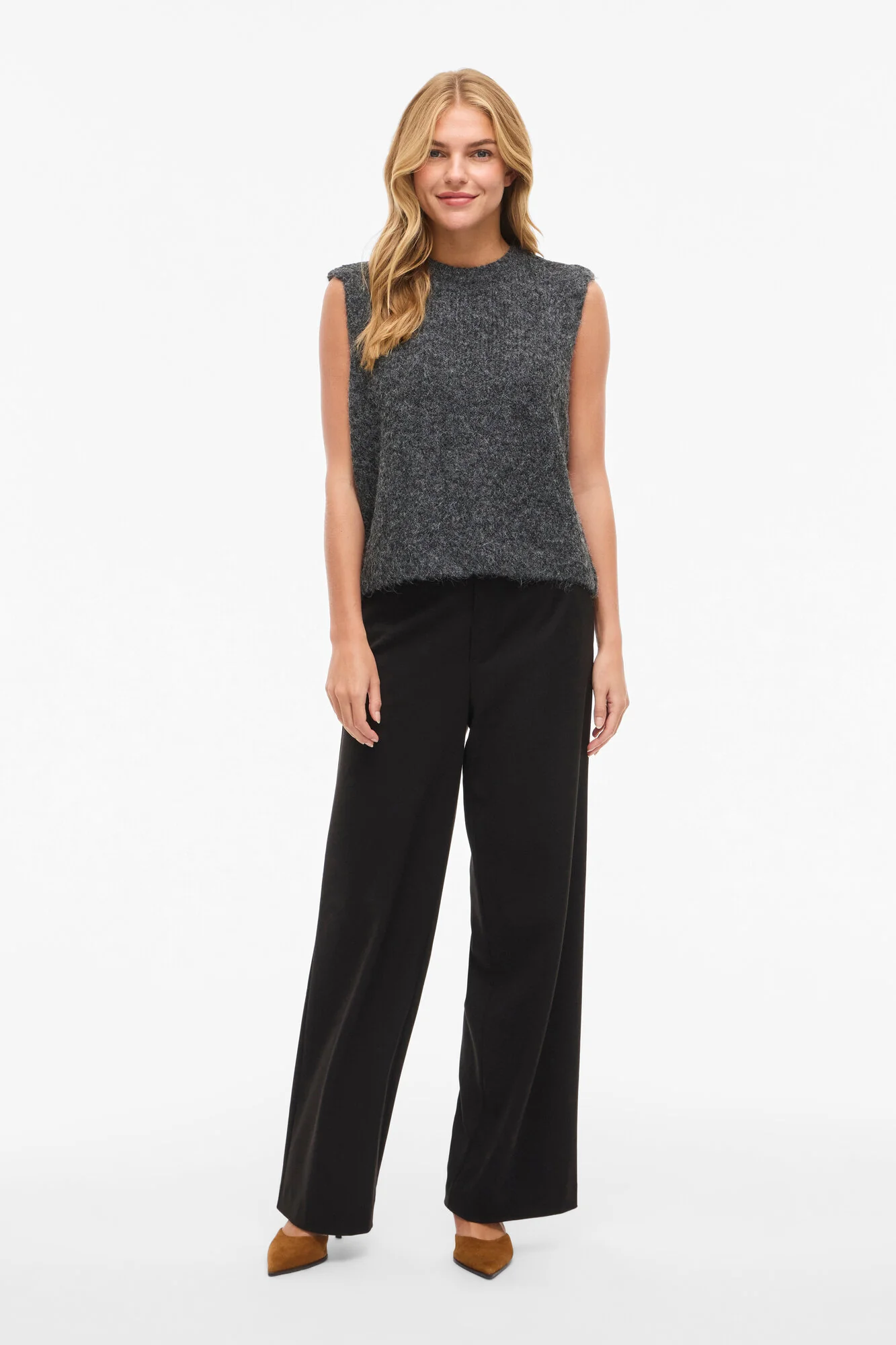Vimarley strikvest - Dark Grey Melange - Image 5