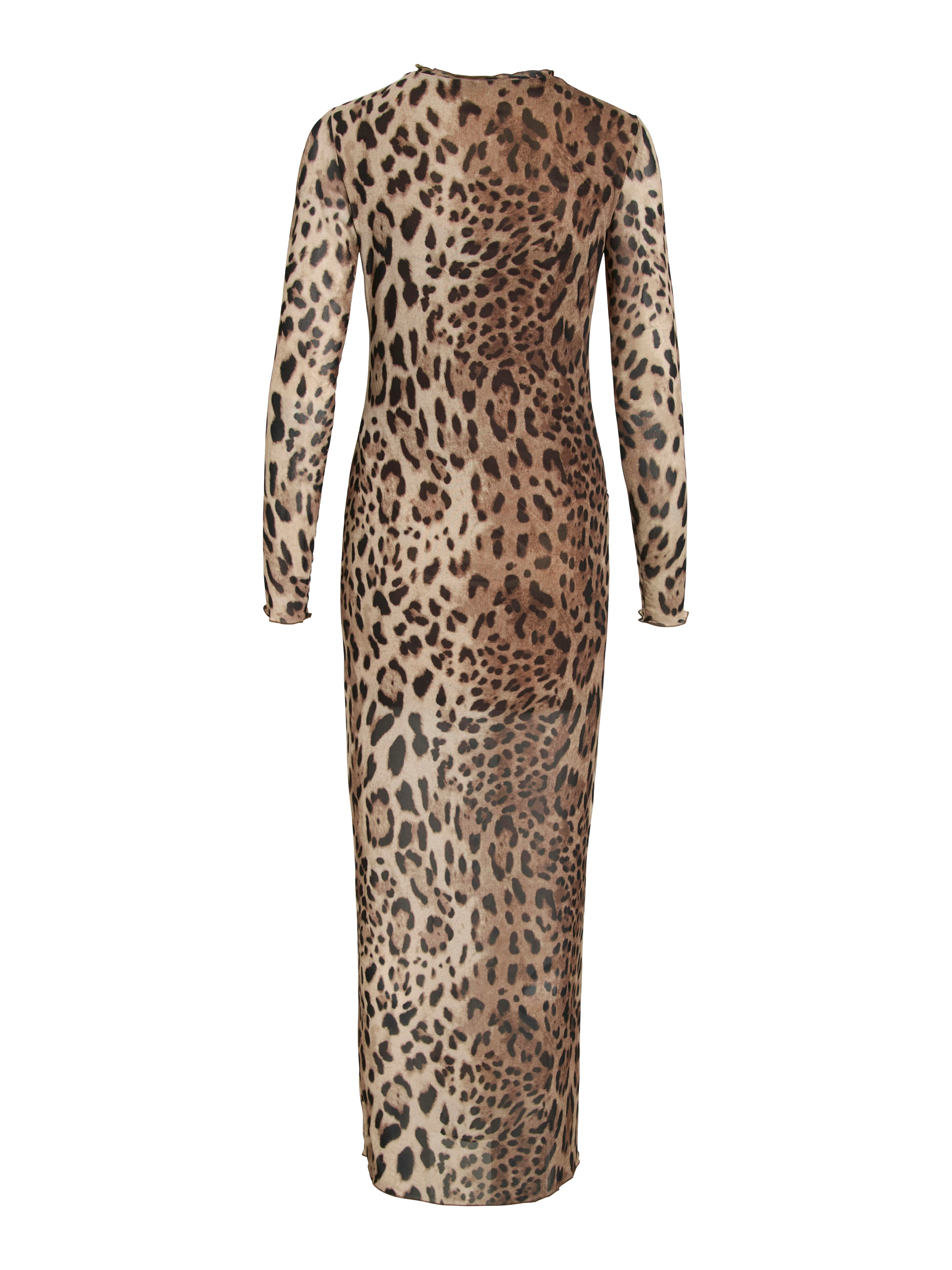 Vininna L/S Mesh midi kjole - sort - Image 7
