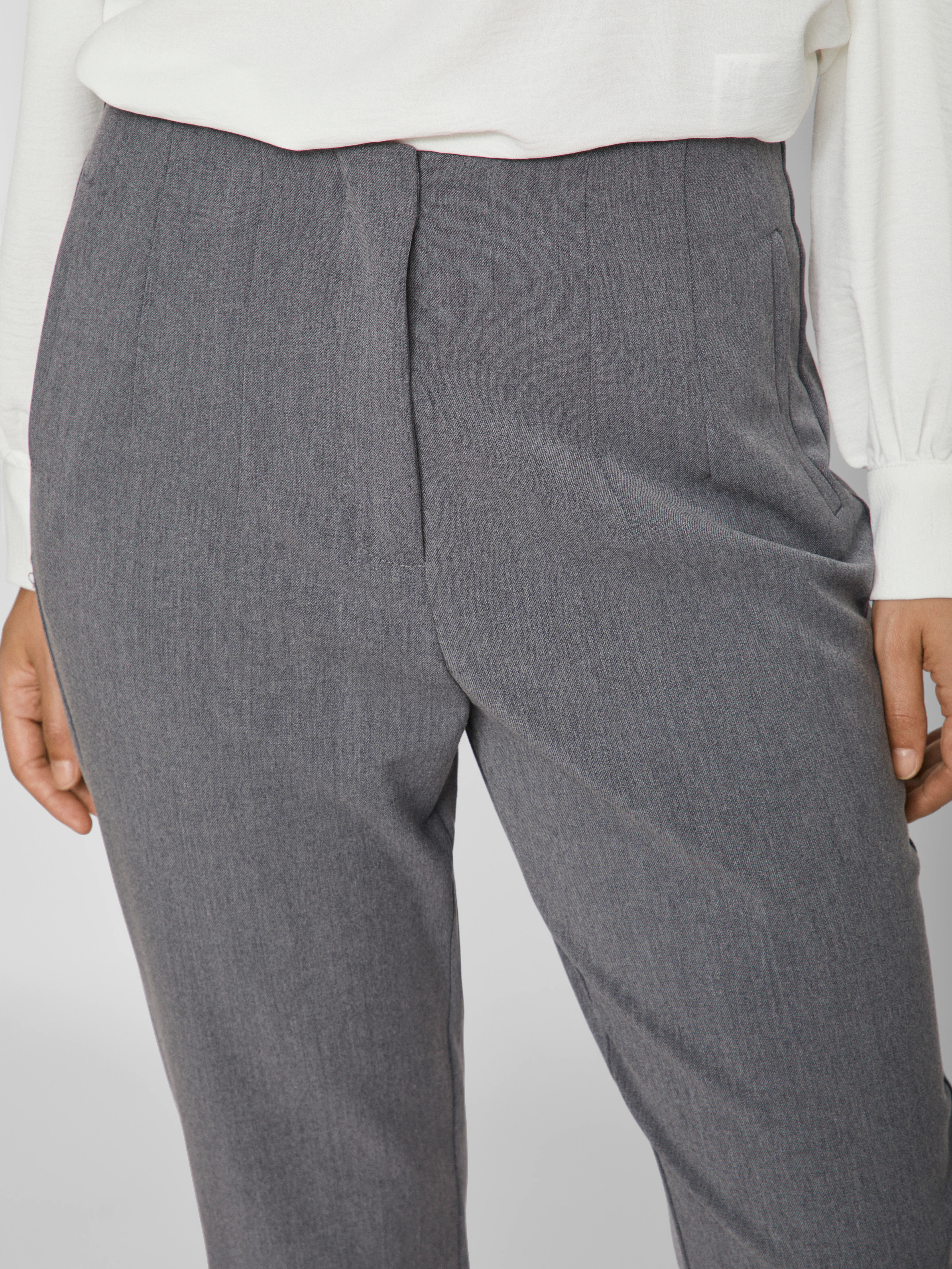 Vivarone HW bukser - Medium Grey Melange - Image 6