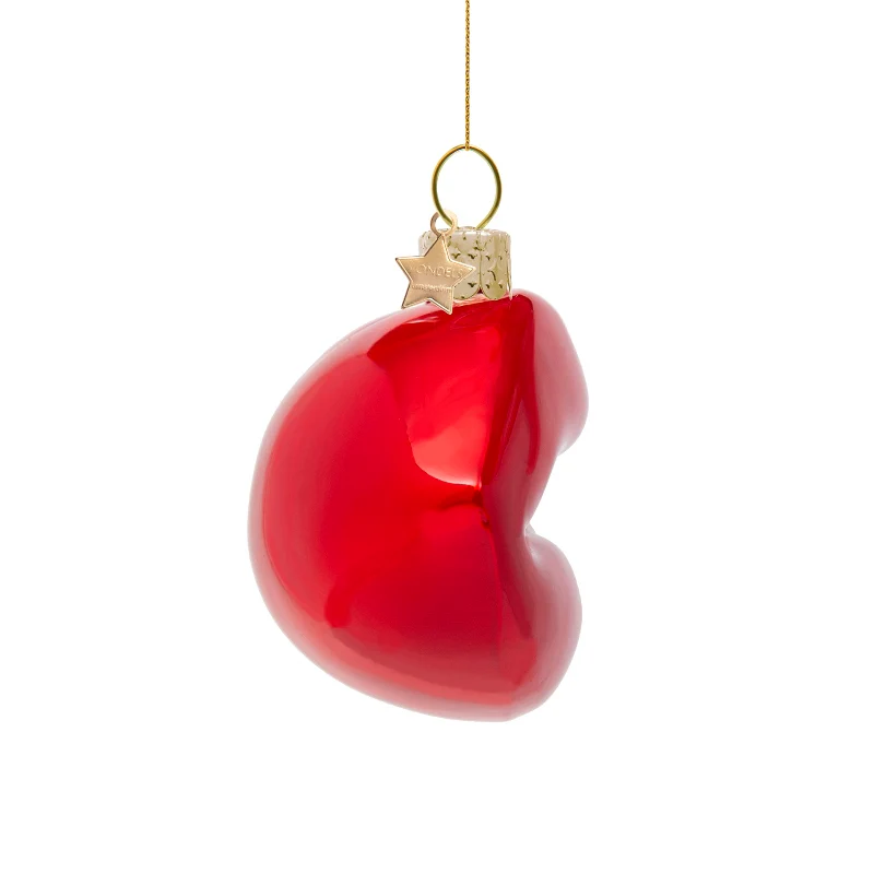 Røde læber juleophæng - H7,5 cm. - Image 2