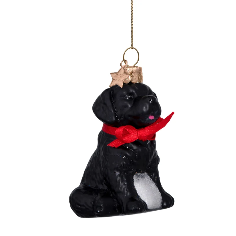 Sort labrador juleophæng - H7 cm. - Image 2