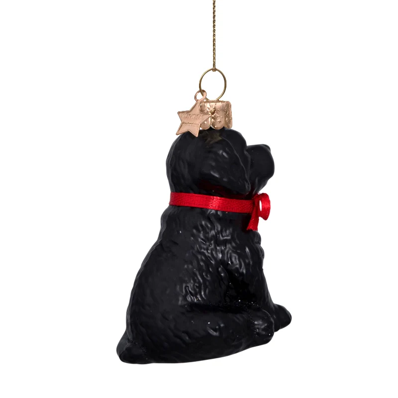 Sort labrador juleophæng - H7 cm. - Image 3