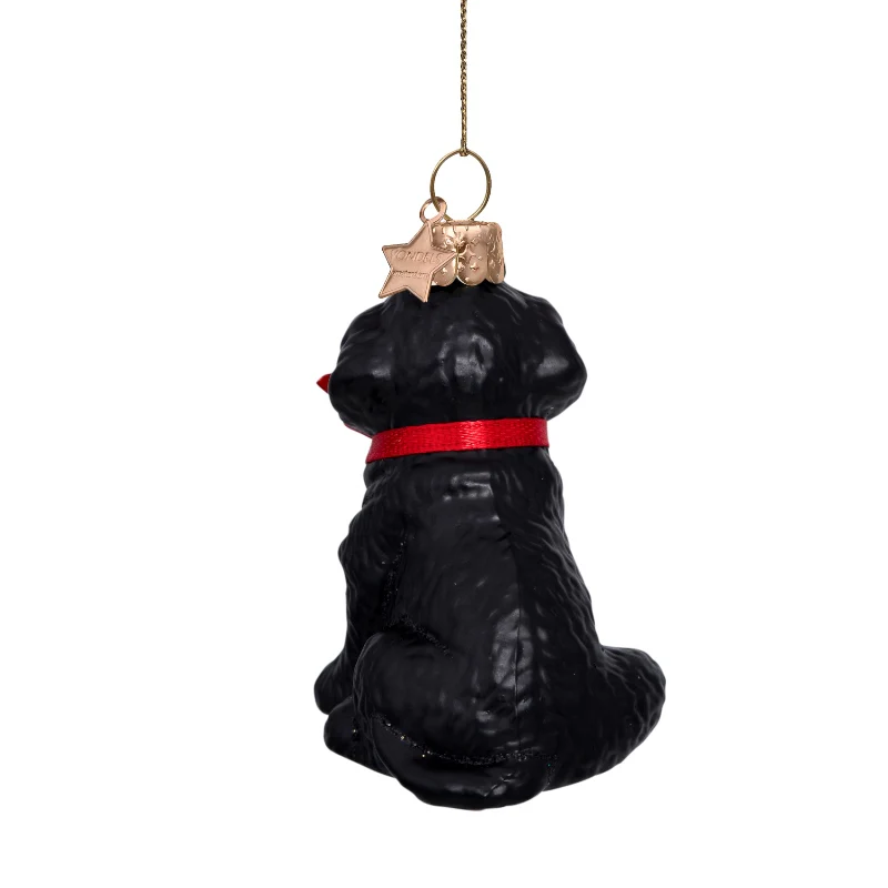 Sort labrador juleophæng - H7 cm. - Image 4