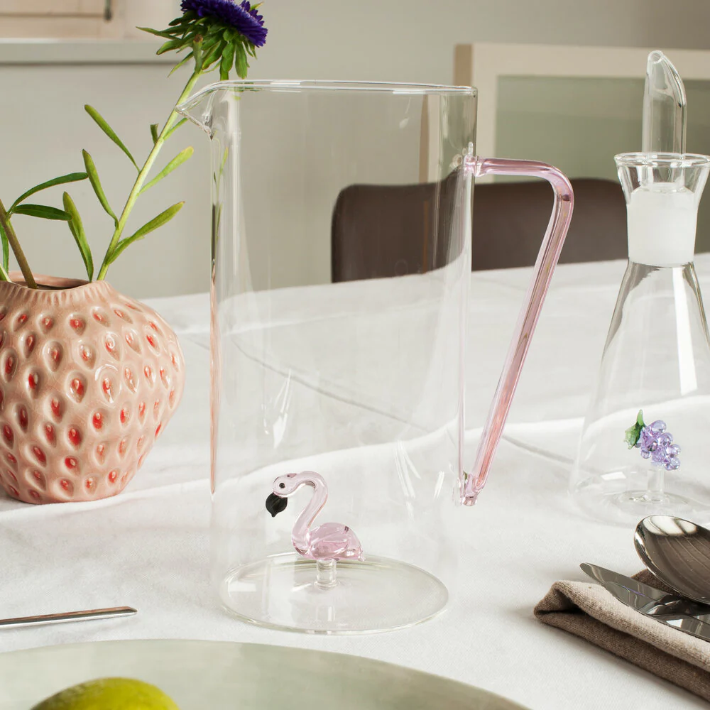Borosilicate karaffel, Flamingo - 1.2 L. - Image 2