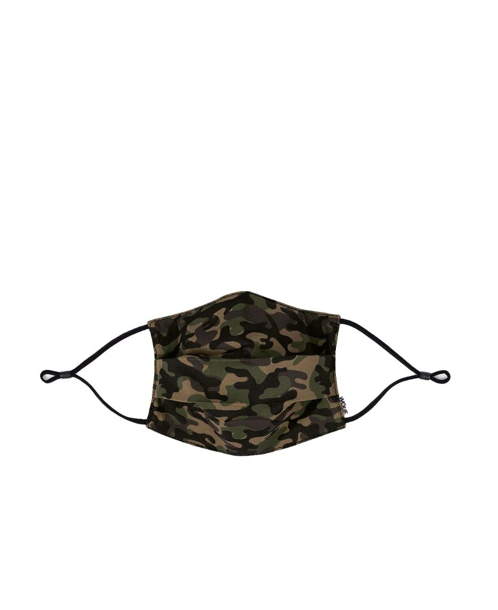 Camouflage mundbind, 2 filters maske - grøn