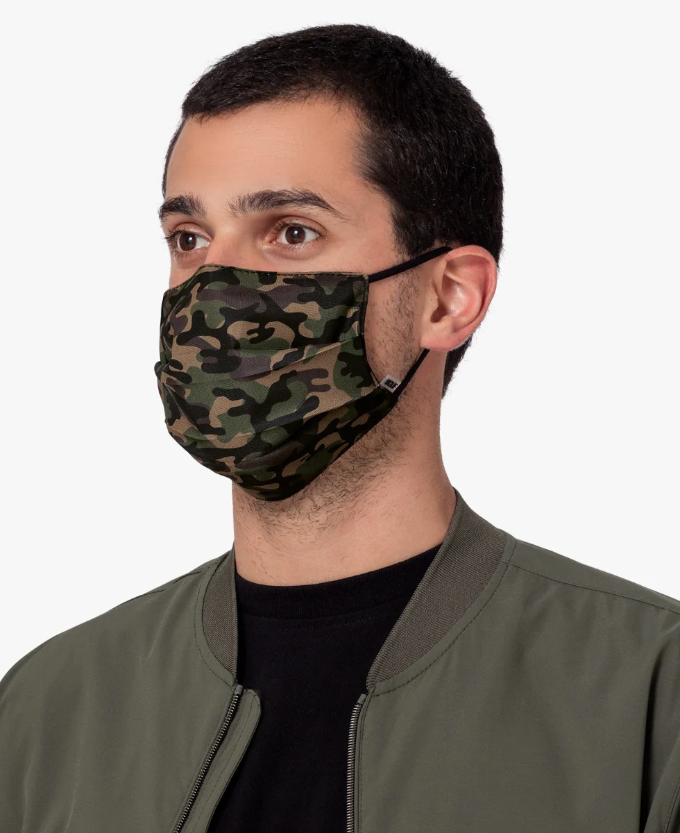 Camouflage mundbind, 2 filters maske - grøn - Image 3